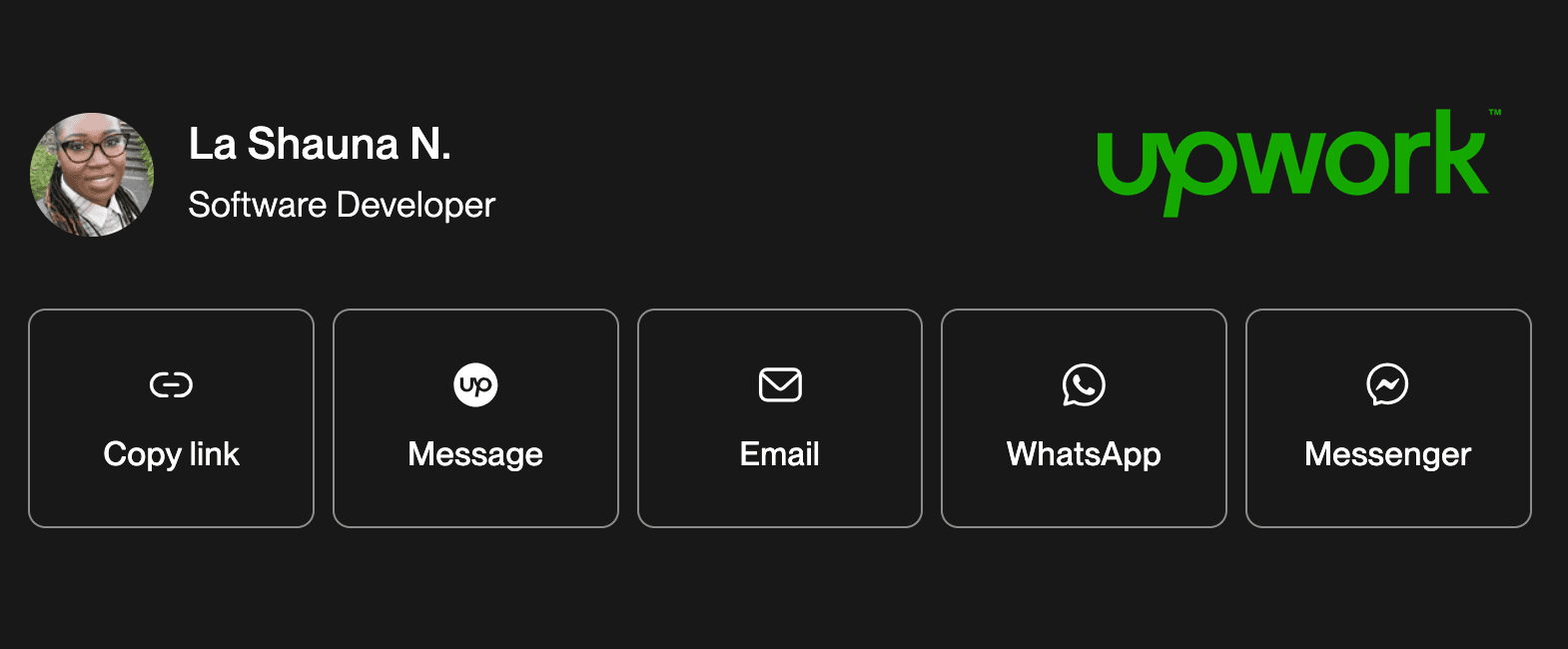 Upwork Button